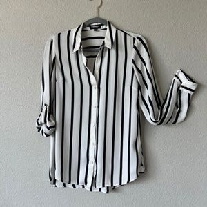 Express Striped City Shirt (S)